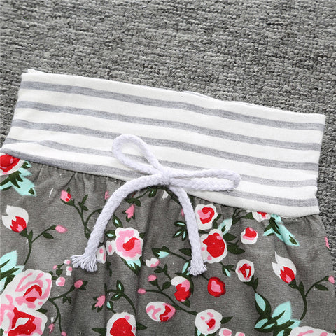Hooded Long Sleeve With Floral Pants