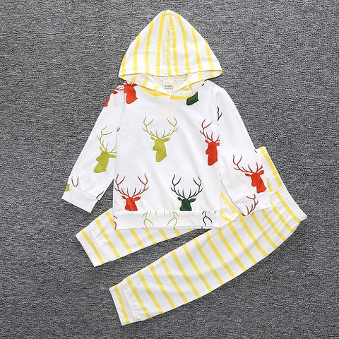 Hooded Long Sleeve With Floral Pants