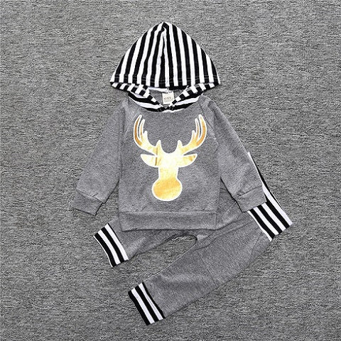 Hooded Long Sleeve With Floral Pants