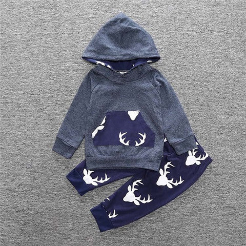 Hooded Long Sleeve With Floral Pants