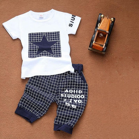 Star-Printed Clothes Set